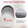 CATIFLIN 8 Inch Heat Resistant Trivets for Hot Dishes, 5-Pack