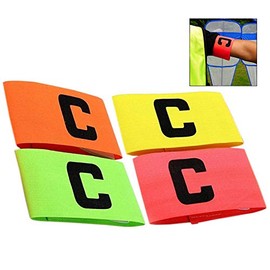 iwobi 4 Pcs Football Band Soccer Captain's Armband, Anti-Drop for Kids and Adult