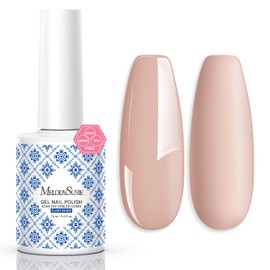 MelodySusie MelodySusie Fleurwee Plant Based Gel Nail Polish, Hema Free Light Mocha Nail Polish, Soak Off UV LED Gel Polish Gift for Women 21 Non Toxic Long Lasting Nail Art Manicure Salon DIY at Home B1402