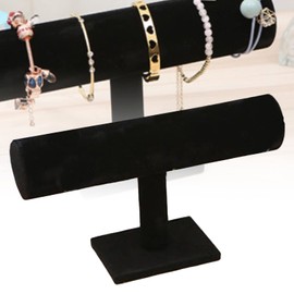T Bar Bracelet Holder, Flannelette Watch Stand Bracelet Holder Organizer Bracelet Display Stand Jewelry Holder Necklace Display Stand for Home Organization