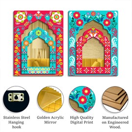 Sehaz Artworks Jharokha Wall Art | Wall Decoration Items for Living Room & Bedroom
