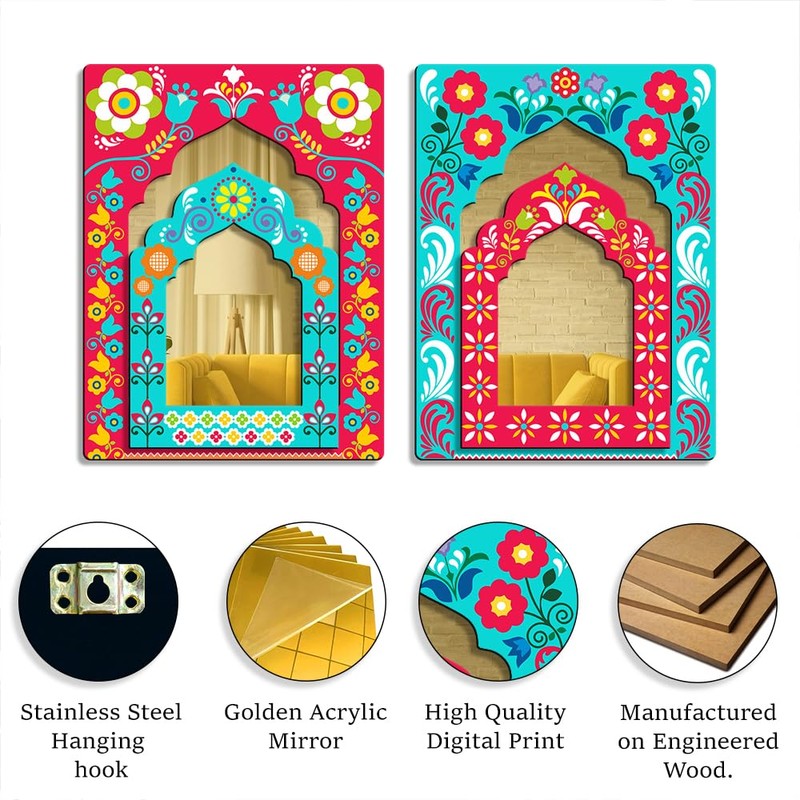 Sehaz Artworks Jharokha Wall Art | Wall Decoration Items for