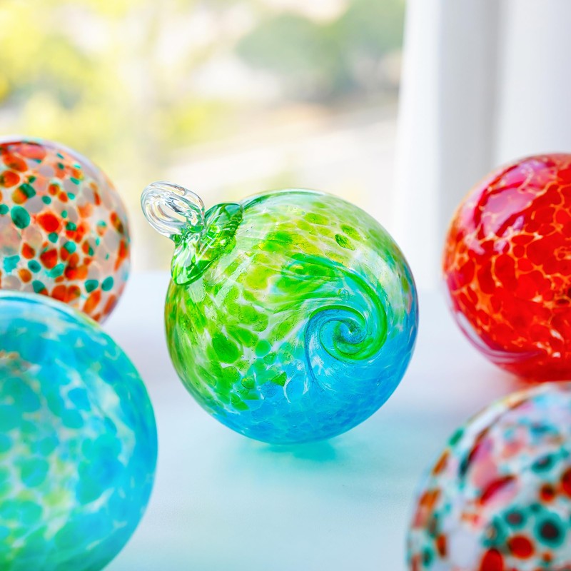 4" Hand Blown Baubles Glass Gazing Ball Garden Ball for