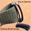 Backpack Webbing Strap Belt with Slide Buckle and Keeper Set,