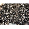 NEW CREATIONS FABRIC AND FOAM INC BLACK IRIDESCENT DAMASK SEQUINS