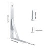 Pack of 2 Shelf Brackets, Shelf Brackets, Metal, Shelf Angle