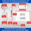JOJO 2 Sets Silver Tone Lanyard with 65cm Steel Cable