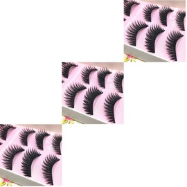 FOMIYES 15pairs Kiss False Lashes Natural Long Thick Safe Odorless Easy Application