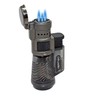 Vertigo Cyclone Charcoal and Brushed Chrome Triple Flame Torch Lighter
