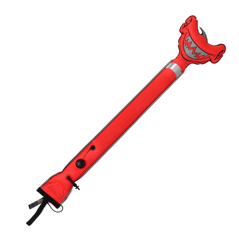 Surface Marker Buoy Scuba Diving Inflatable Safety Tube Hammerhead Shark
