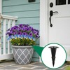 NODMIPNS 12 Pack Floral Ground Spikes, 5.5 Inch Artificial Flower