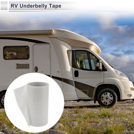 RATCHROLL 1 Roll Universal Underbelly Tape Waterproof 32.81ftx7.87" Flex Belly Tape with Permanent Sealing Adhesive for RV Mobile Home, Tear Repair Patch White