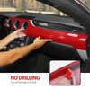 CheroCar for Mustang Center Console Dashboard Panel Trim Cover Kit