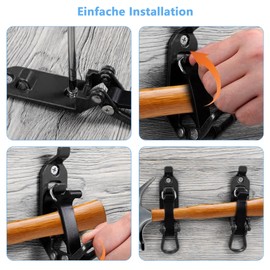 6 Stück Schaufelhalter für Dachträger: Schaufel Halterung LKW Zubehör Spatenhalter mit Schrauben Muttern Schaufel Halterung für Dachträger