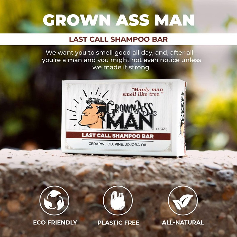 Grown Ass Man Co. - Solid Shampoo Bar Rich Lather