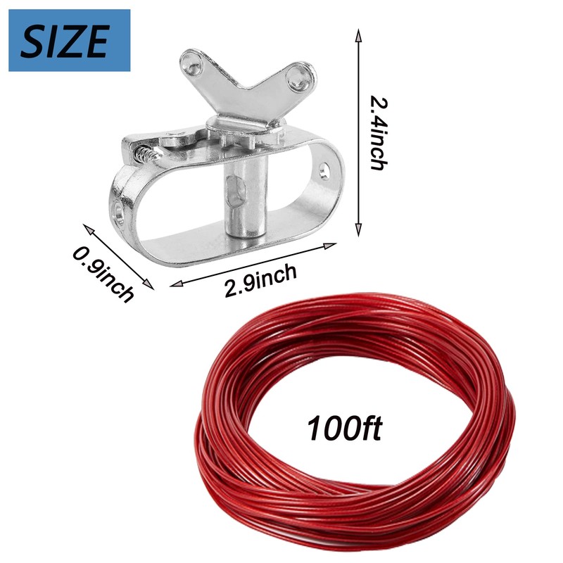 Pool Cover Cable and Winch Kit - 100 Feet Pool