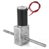 24V Double Shaft Metal Gearbox Turbo Worm Speed Reduction Gear