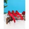 12 PCS Simulation Bird Silver Mini Birds for Home Decoration