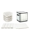 CKB LTD Clear Christmas Bauble Storage Box Cube with Dividers