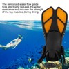 2pcs Adjustable Snorkel Fins Soft TPR Open Heel Long Diving