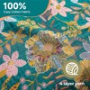 HOORDRY Cotton Blanket, Bedspread, 100% 4-Layer Prewashed Cuddly Blanket, Breathable