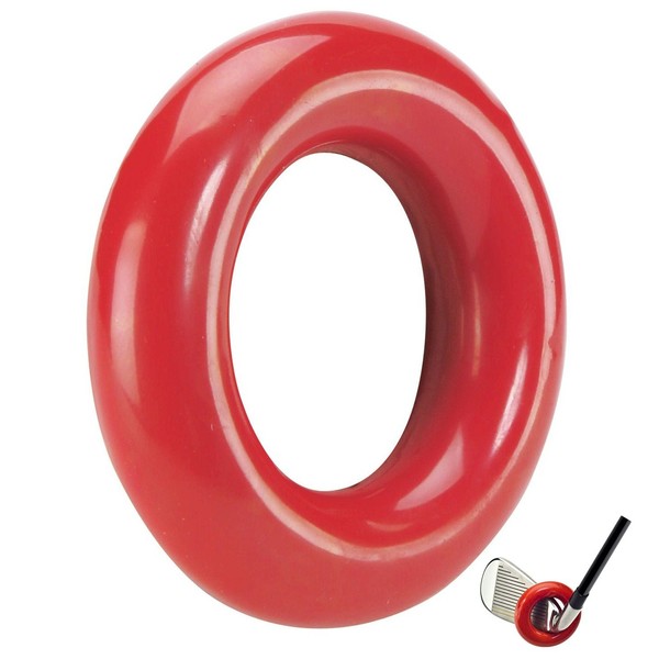 JP LANN GOLF Weighted Swing Ring for Practice/Training, Red