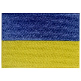 Ukraine Flag Embroidered Patch Ukrainian Iron On Sew On National Emblem