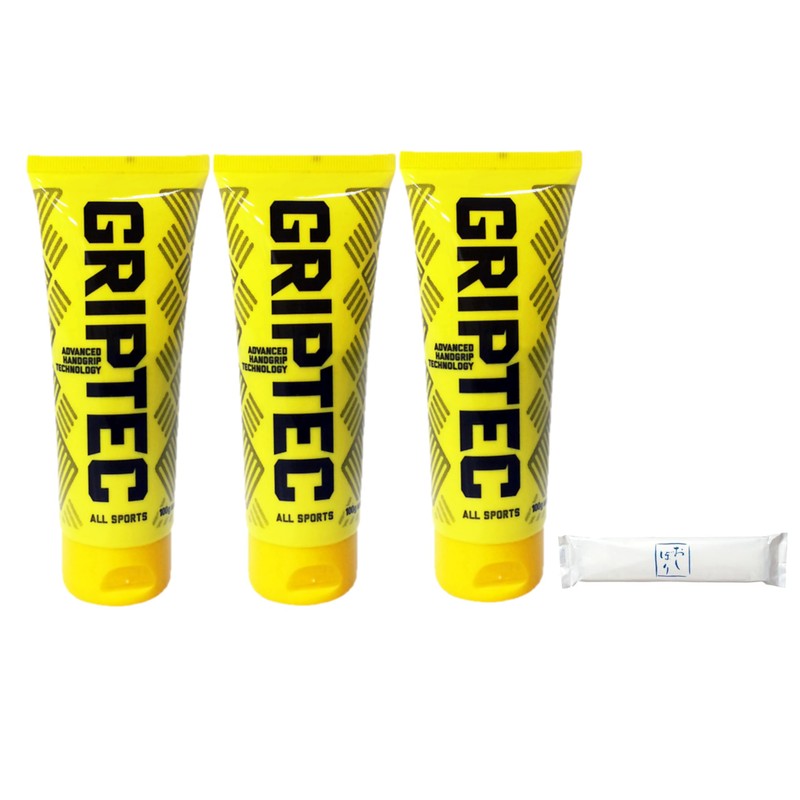 Griptech All-Weather Anti-Slip Cream, Rugby, Basketball, Handball, BLK (3 Pieces),