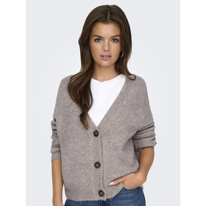 ONLY ONLZOEY Female Cardigan, Woodsmoke