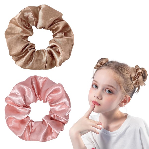 2pcs Hair Scrunchies for Women,Satin Scrunchies,Black Scrunchie Hair Bands Velvet