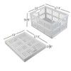 Asking 30 L Plastic Collapsible Storage Basket Folding Crate, Set