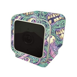 MightySkins Glossy Glitter Skin Compatible with Wyze Cam V3 - Eyes and Teeth | Protective, Durable High-Gloss Glitter Finish | Easy to Apply and Change Styles | Made in The USA