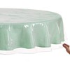 Plastic Table cover - Clear Plastic Tablecloth Protector, 70"R- Premium