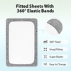 Unnivoll Pack and Play Sheets Fitted 3 Pack, Mini Crib