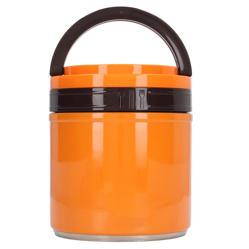 Insulated Food Jar 304 Stainless Steel Japanese Style Round Shape