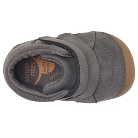 Stride Rite Kids SM Martin Sneaker, Grey, 3.5 Wide US Unisex Toddler