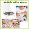 BeapTcely 30 Pcs Plastic Crayon Box with Hinged Lid Clear