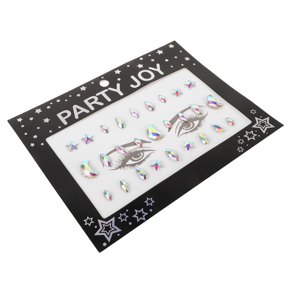 Outanaya 1 Set Sparkly Face Stickers Reusable Mermaid Face Jewels