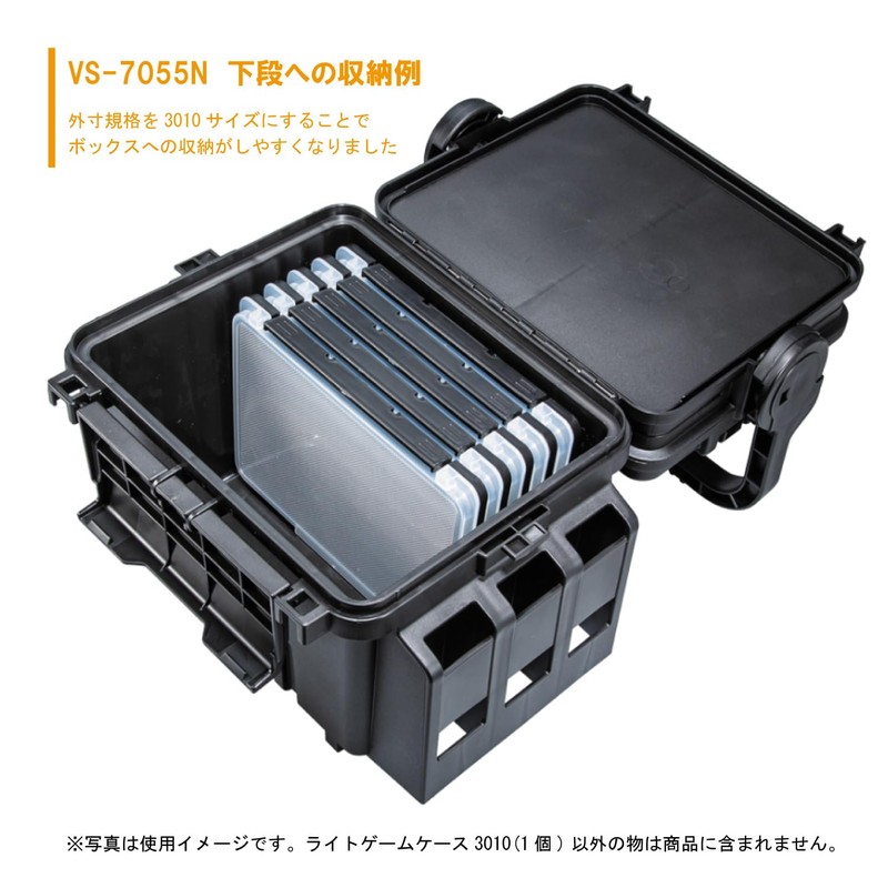 Meiho Chemical Industry Light Game Case 3010 Clear Black