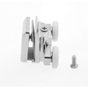 2 x Twin Top Zinc Alloy Shower Door Rollers/Runners/Wheels 23mm
