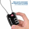 2 Pack TSA Approved Travel Luggage Locks, Long Cable Combination