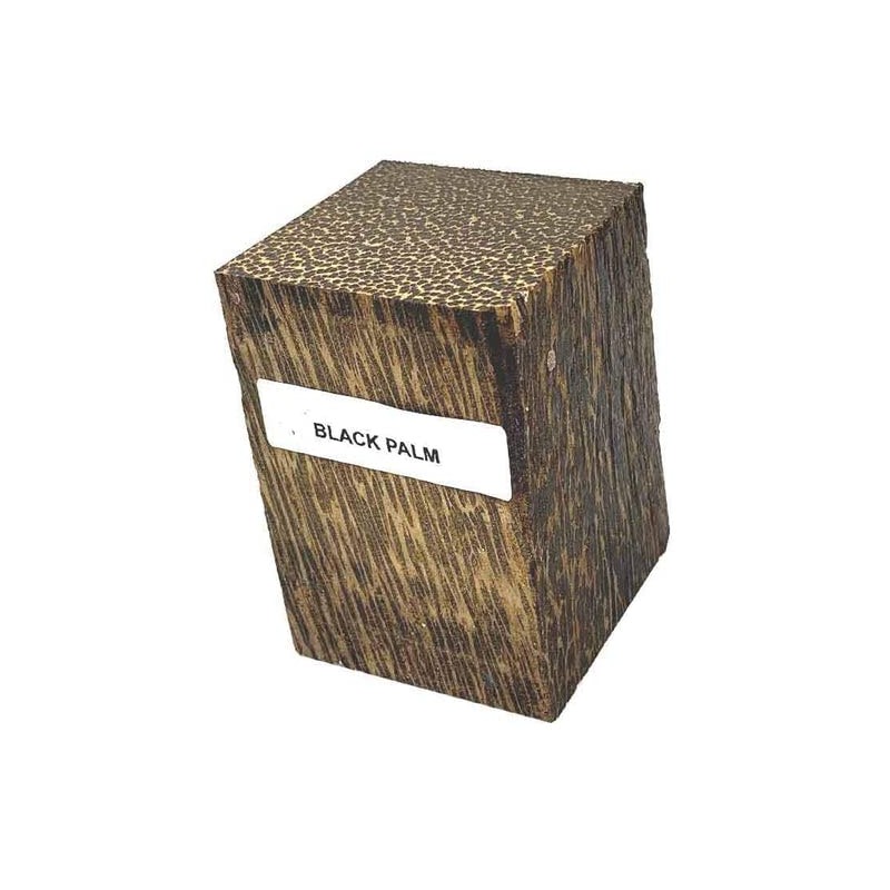 Black Palm 2" x 2" x 6" Turning Wood Blank