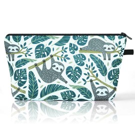 Canvas Cosmetic Bags, 1Pc Large Capacity Toiletry Bags, Portable Makeup Bag Toiletry Pouch with Zipper for Cosmetics, Stationery, Cards, Purse, Pencil Case - Travel & Busizess