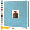 Album Fotografico Autoadesivo 28x27CM Scrapbook, 40 Pagine Azzurro Chiaro