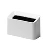 Ideaco Tubular Cotton Trash Trash Can, Small, White, 0.3 gal