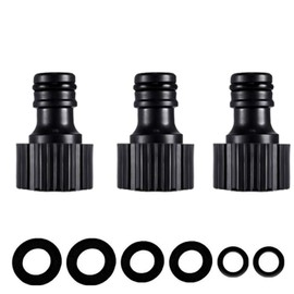 YAAVAAW 3Pack Garden Tap Adaptors, 1/2 Inch Female, External / Outdoor