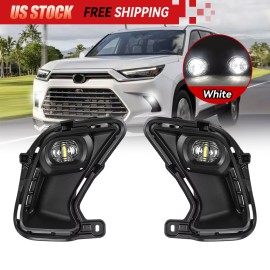 Unbranded DRL For 2024-2025 Toyota Grand Highlander LED Daytime Running Light Fog Lamp