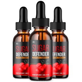 (paquete de 3) Sugar Defender, Sugar Defender suplemento de apoyo al azúcar en la sangre (6 oz)