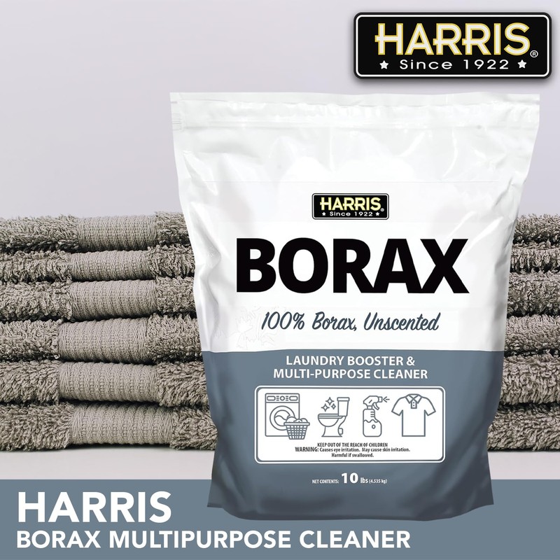 Harris Borax Powder Hard Water Laundry Booster and Multi-Purpose Cleaner,