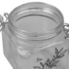 Home Basics Ludlow Canister with Metal Clasp, Clear (23 oz.)